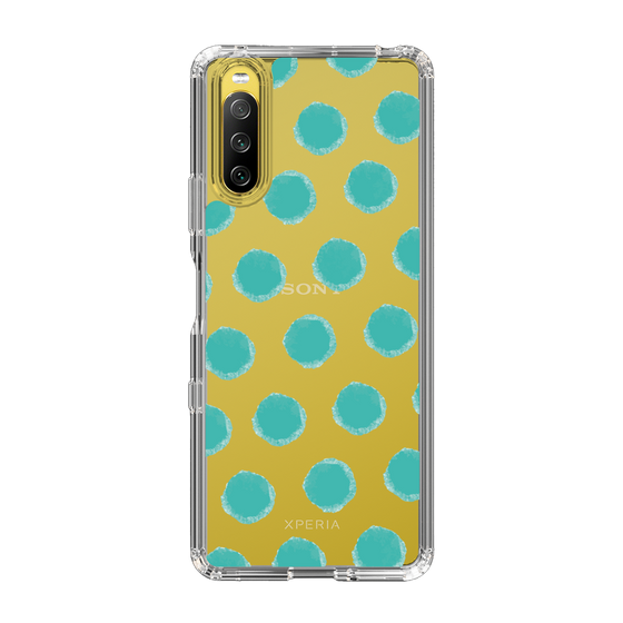 Slim Protection Case［ Original - Favorite Color Polka Dots - Green ］