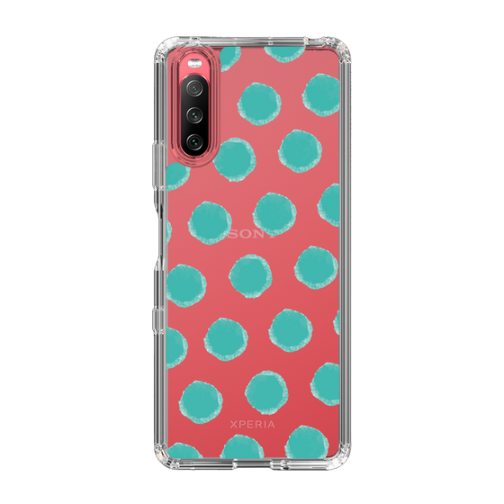 Slim Protection Case［ Original - Favorite Color Polka Dots - Green ］