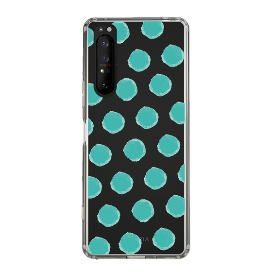 Slim Protection Case［ Original - Favorite Color Polka Dots - Green ］