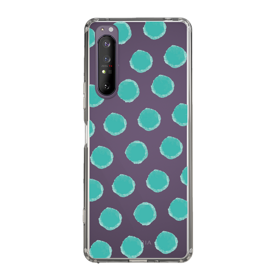 Slim Protection Case［ Original - Favorite Color Polka Dots - Green ］