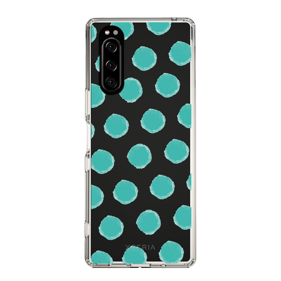 Slim Protection Case［ Original - Favorite Color Polka Dots - Green ］