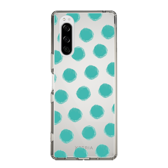 Slim Protection Case［ Original - Favorite Color Polka Dots - Green ］