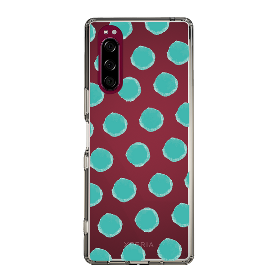 Slim Protection Case［ Original - Favorite Color Polka Dots - Green ］