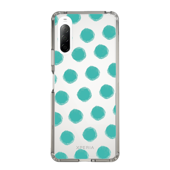Slim Protection Case［ Original - Favorite Color Polka Dots - Green ］