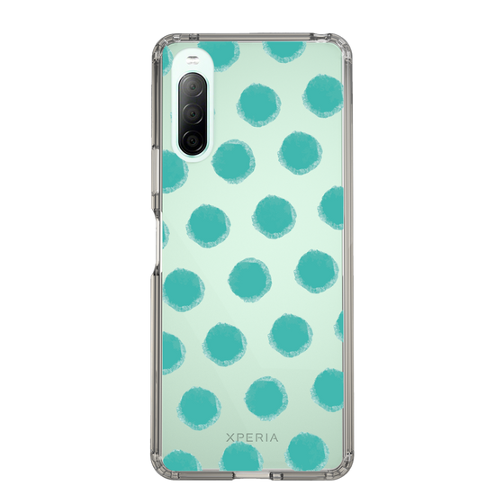 Slim Protection Case［ Original - Favorite Color Polka Dots - Green ］