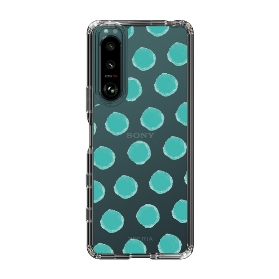 Slim Protection Case［ Original - Favorite Color Polka Dots - Green ］