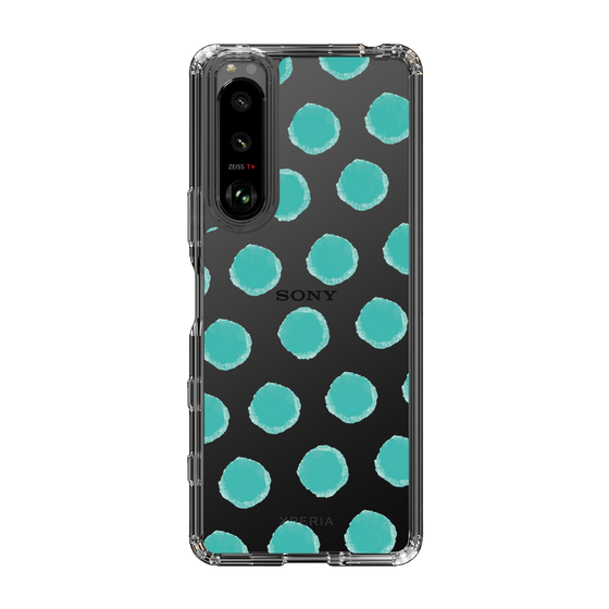 Slim Protection Case［ Original - Favorite Color Polka Dots - Green ］