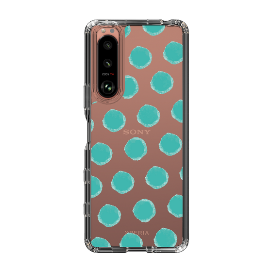 Slim Protection Case［ Original - Favorite Color Polka Dots - Green ］