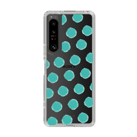 Slim Protection Case［ Original - Favorite Color Polka Dots - Green ］