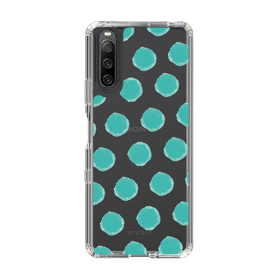 Slim Protection Case［ Original - Favorite Color Polka Dots - Green ］
