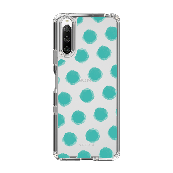 Slim Protection Case［ Original - Favorite Color Polka Dots - Green ］