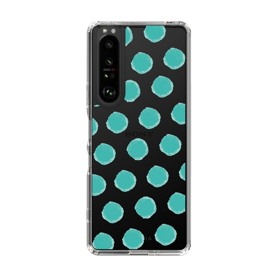 Slim Protection Case［ Original - Favorite Color Polka Dots - Green ］