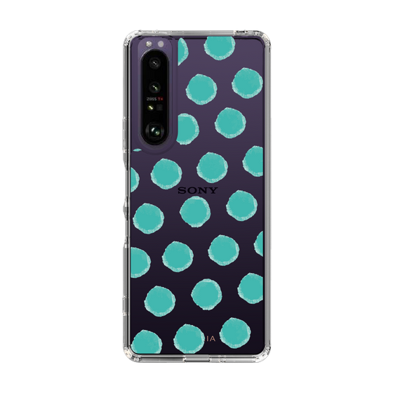 Slim Protection Case［ Original - Favorite Color Polka Dots - Green ］
