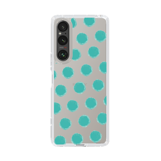 Slim Protection Case［ Original - Favorite Color Polka Dots - Green ］