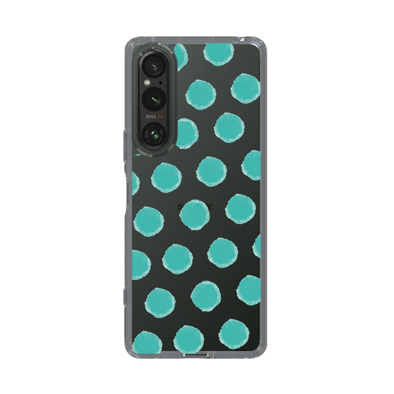 Slim Protection Case［ Original - Favorite Color Polka Dots - Green ］