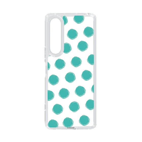 Slim Protection Case［ Original - Favorite Color Polka Dots - Green ］