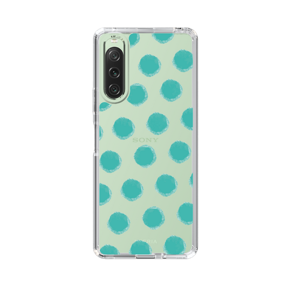 Slim Protection Case［ Original - Favorite Color Polka Dots - Green ］