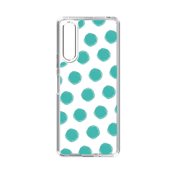 Slim Protection Case［ Original - Favorite Color Polka Dots - Green ］