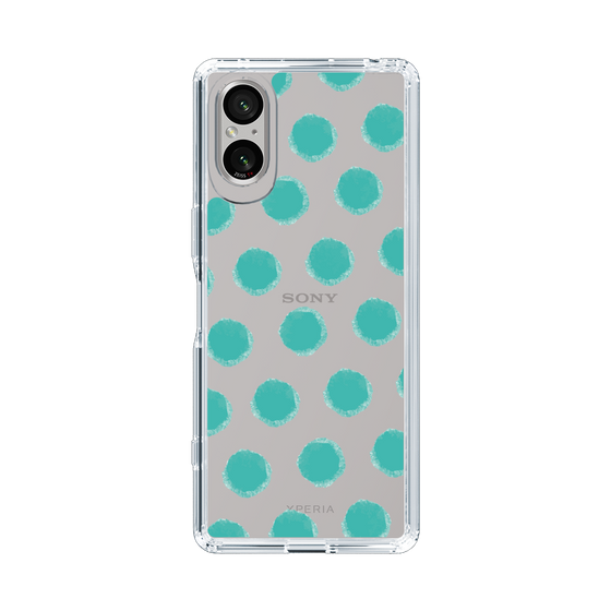 Slim Protection Case［ Original - Favorite Color Polka Dots - Green ］