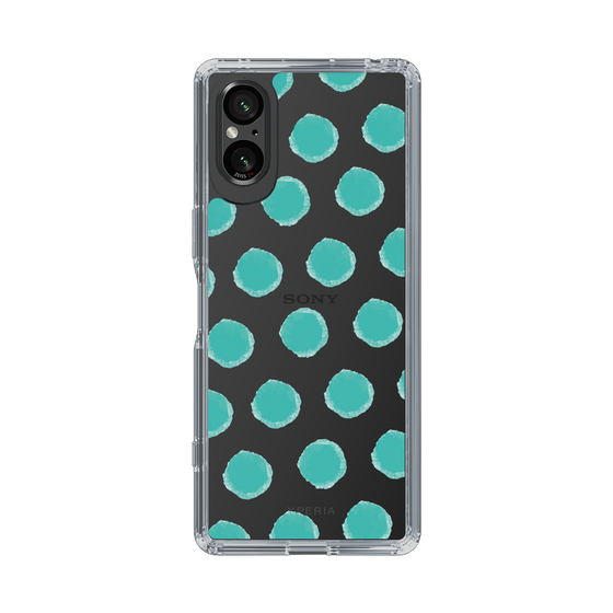 Slim Protection Case［ Original - Favorite Color Polka Dots - Green ］