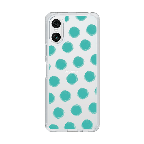 Slim Protection Case［ Original - Favorite Color Polka Dots - Green ］