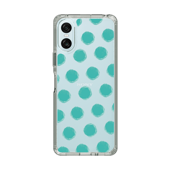 Slim Protection Case［ Original - Favorite Color Polka Dots - Green ］