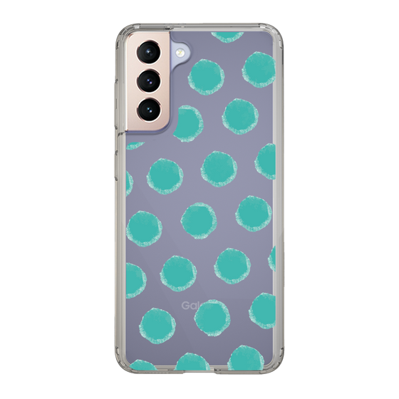 Slim Protection Case［ Original - Favorite Color Polka Dots - Green ］