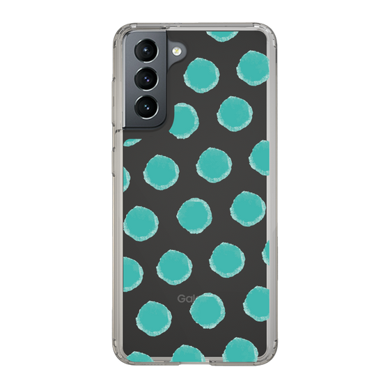 Slim Protection Case［ Original - Favorite Color Polka Dots - Green ］