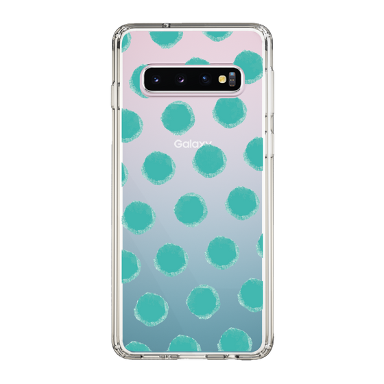 Slim Protection Case［ Original - Favorite Color Polka Dots - Green ］