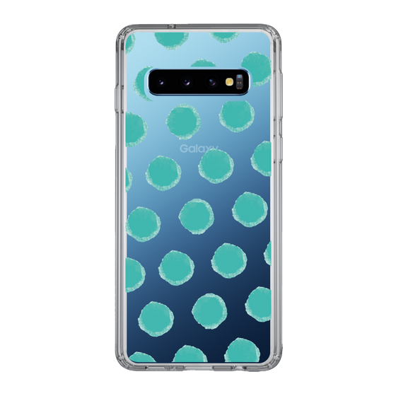 Slim Protection Case［ Original - Favorite Color Polka Dots - Green ］