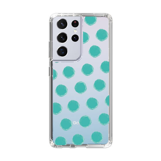 Slim Protection Case［ Original - Favorite Color Polka Dots - Green ］