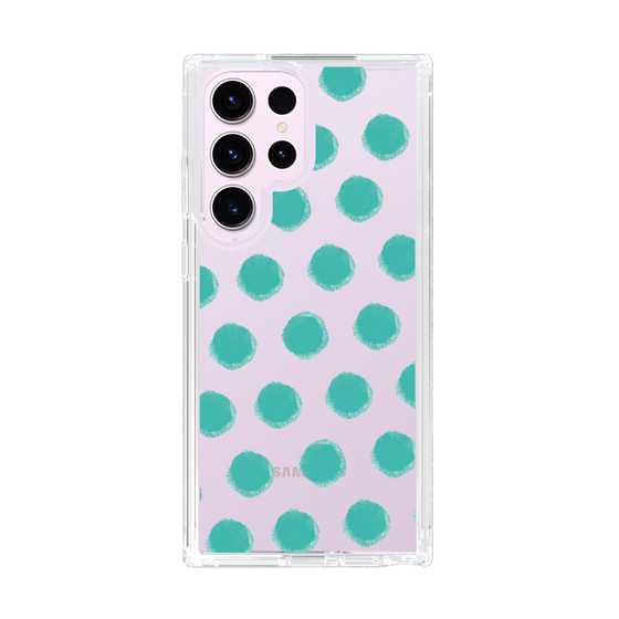 Slim Protection Case［ Original - Favorite Color Polka Dots - Green ］