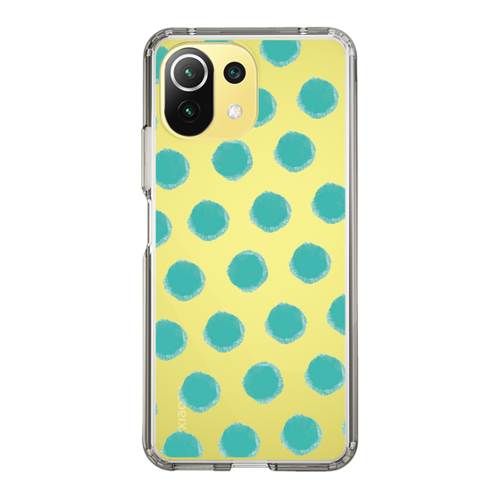 Slim Protection Case［ Original - Favorite Color Polka Dots - Green ］