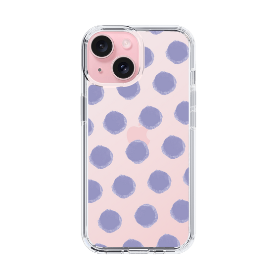 Slim Protection Case［ Original - Favorite Color Polka Dots - Purple ］