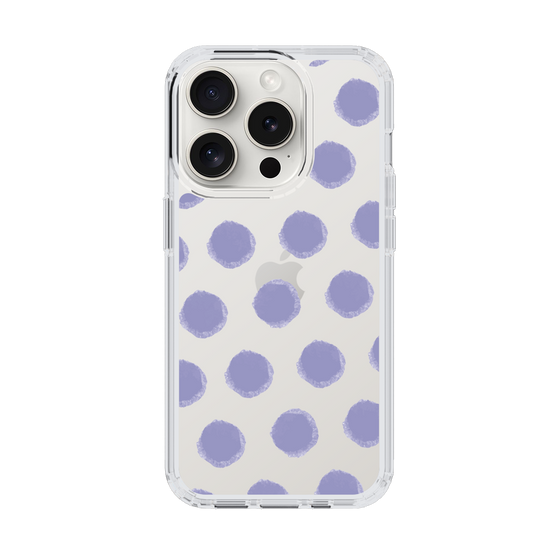 Slim Protection Case［ Original - Favorite Color Polka Dots - Purple ］