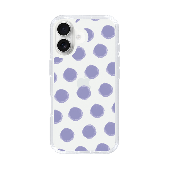 Slim Protection Case［ Original - Favorite Color Polka Dots - Purple ］