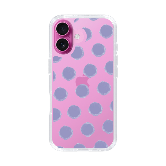 Slim Protection Case［ Original - Favorite Color Polka Dots - Purple ］