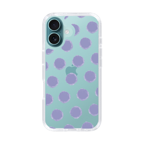 Slim Protection Case［ Original - Favorite Color Polka Dots - Purple ］