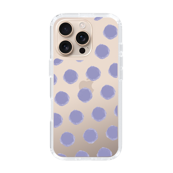 Slim Protection Case［ Original - Favorite Color Polka Dots - Purple ］