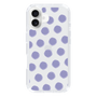 Slim Protection Case［ Original - Favorite Color Polka Dots - Purple ］