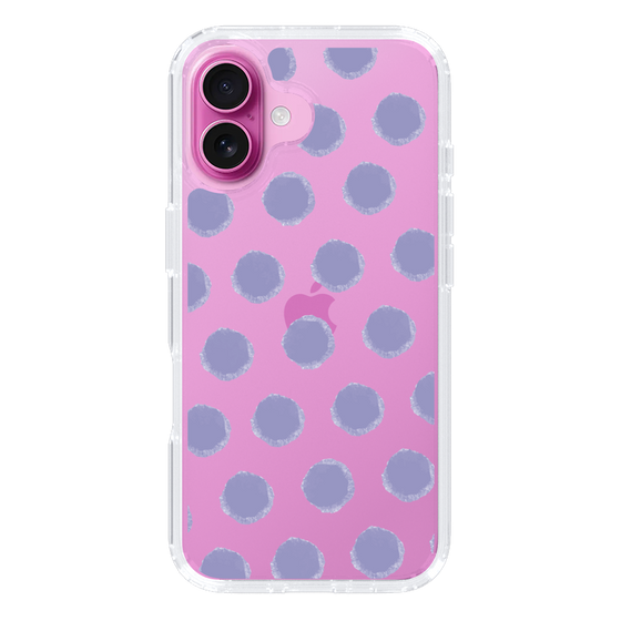 Slim Protection Case［ Original - Favorite Color Polka Dots - Purple ］