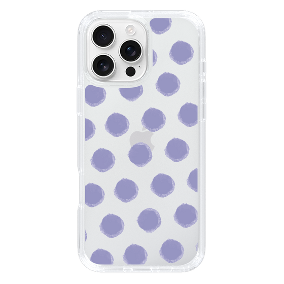 Slim Protection Case［ Original - Favorite Color Polka Dots - Purple ］