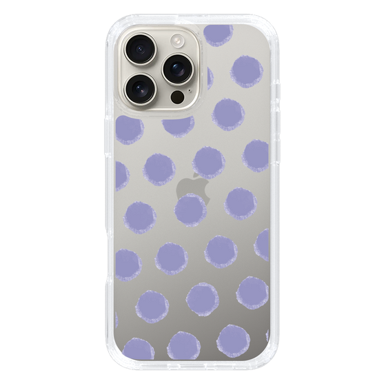 Slim Protection Case［ Original - Favorite Color Polka Dots - Purple ］