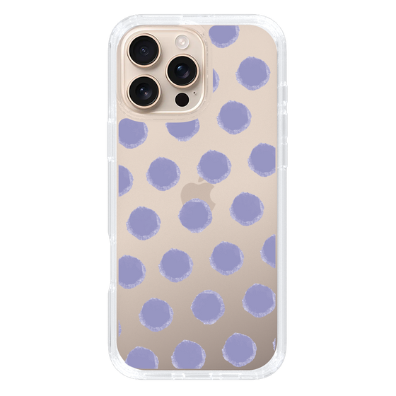Slim Protection Case［ Original - Favorite Color Polka Dots - Purple ］