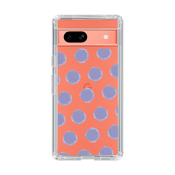 Slim Protection Case［ Original - Favorite Color Polka Dots - Purple ］