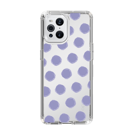 Slim Protection Case［ Original - Favorite Color Polka Dots - Purple ］