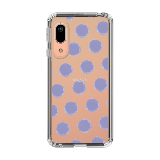 Slim Protection Case［ Original - Favorite Color Polka Dots - Purple ］