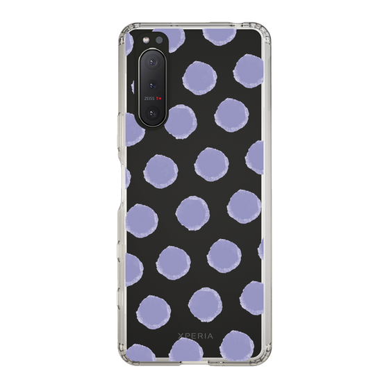 Slim Protection Case［ Original - Favorite Color Polka Dots - Purple ］
