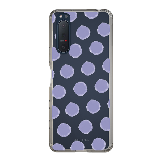 Slim Protection Case［ Original - Favorite Color Polka Dots - Purple ］