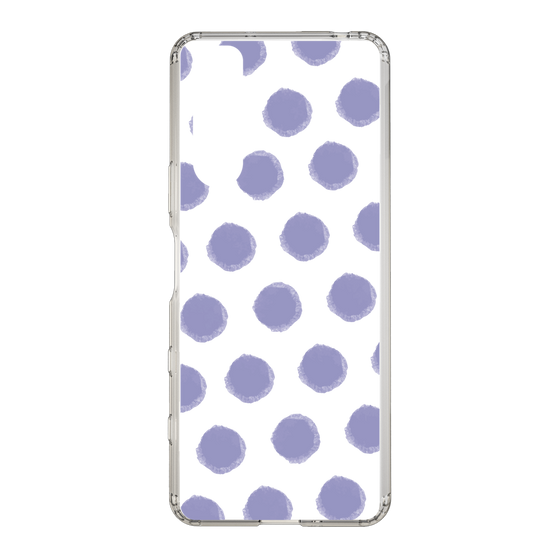 Slim Protection Case［ Original - Favorite Color Polka Dots - Purple ］